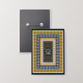 Badge Islamic Wall Art Allah Names Calligraphy Geometric (Recto/Verso)