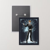 Badge Jack Russell Terrier Patronus d'Anime Ron Weasley (Recto/Verso)