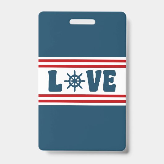 Badge J'adore le design nautique (Avant)