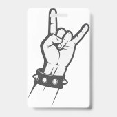 Badge J'adore le rock (Arrière)