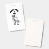 Badge J'ai des pots et des EDS (Avant & arrière)