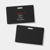 Badge j'ai été scolarisé à la maison avant qu'il ne soit (Avant & arrière)