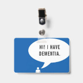 Badge J'AI LA bulle de la parole DEMENTIA (Avant avec clip)