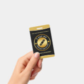 Badge J'Ai Mon Logo D'Entreprise De Vaccin Convid (Handheld)