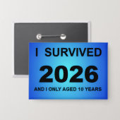 Badge J'ai survécu 2026 (Recto/Verso)