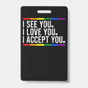 Badge J'aime Haunted Mound Fierté Lgbt Mois Lgbt Lgbt Fl