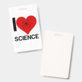 BADGE J'AIME LA SCIENCE (Avant & arrière)