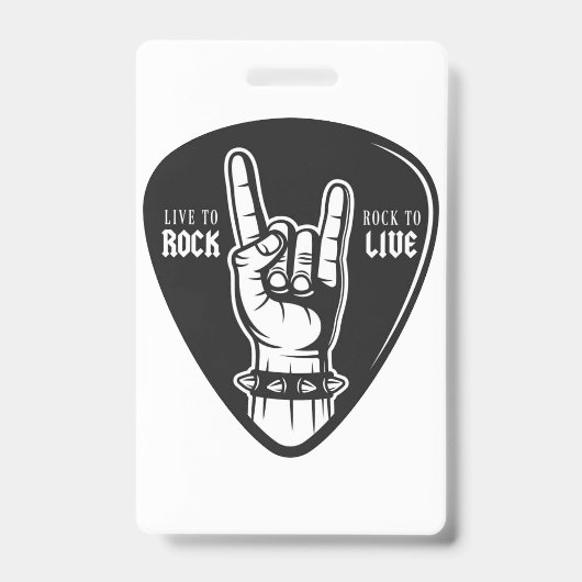Badge J'aime le rock (Avant)