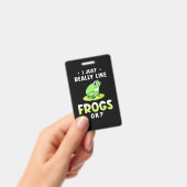 Badge J'aime vraiment beaucoup les grenouilles (Manuel / portable)