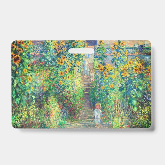 Badge Jardin aux fleurs de Monet (Avant)