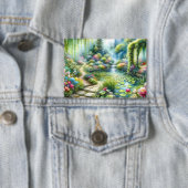 Badge Jardin de cascade enchanté Étang de nénuphars (Insitu)