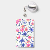 Badge Jardin de Fleurs (Arrière avec rétractable)
