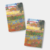 Badge Jardin fleuri de Vincent Van Gogh (Avant & arrière)