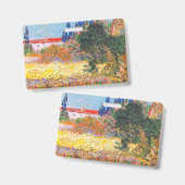 Badge Jardin fleuri de Vincent Van Gogh (Avant & arrière)