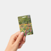 Badge Jardin vibrant de tulipes de Hollande (Manuel / portable)