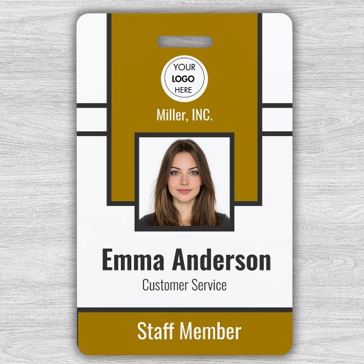 Badge Jaune | Carte d'identité professionnelle de l'ent