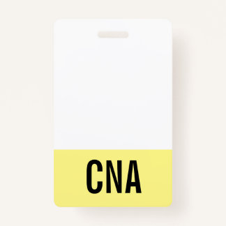 Badge Jaune CNA double face