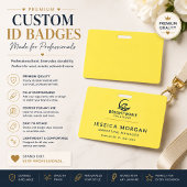 Badge Jaune #FFF555, Doré
