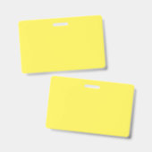 Badge Jaune #FFF555, Doré (Avant & arrière)