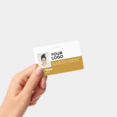 Badge Jaune Moutarde Carte d'Identité Professionnelle Mo (Manuel / portable)