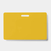 Badge Jaune Moutarde Uni (Arrière)