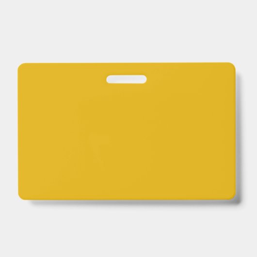 Badge Jaune Moutarde Uni (Avant)