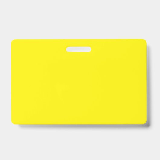 Badge Jaune vif #FFF3000, Jaune banane (Avant)