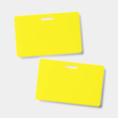 Badge Jaune vif #FFF3000, Jaune banane (Avant & arrière)