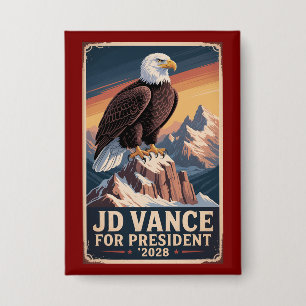 Badge JD Vance 2028 Président America First Ohio