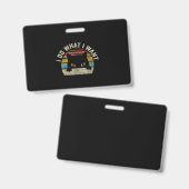 Badge Je Fais Ce Que Je Veux Chat (Avant & arrière)