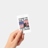 Badge Je me tiens pour le Drapeau Kneel pour le Drapeau  (À main)