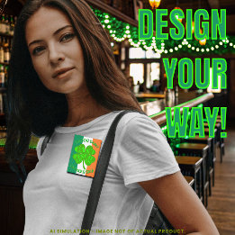 Badge "Je n'arrive pas à pincer ça !" Drapeau irlandais 