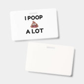 Badge Je Pose Beaucoup (Recto et verso)