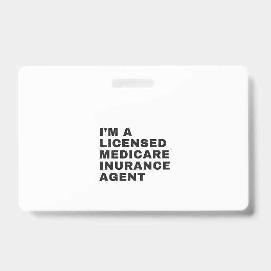 BADGE JE SUIS AGENT D'ASSURANCE MALADIE AGRÉÉ (Avant)