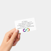 Badge "Je suis autiste" Carte de communication (Manuel / portable)