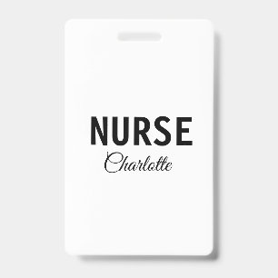 Badge Je suis infirmière experte médical ajoutez votre n