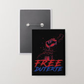 Badge Je Suis Pour Duterte Free DU30 Free Duterte (Recto/Verso)