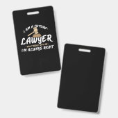 Badge Je Suis Un Futur Avocat (Avant & arrière)