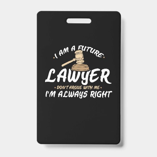 Badge Je Suis Un Futur Avocat (Avant)