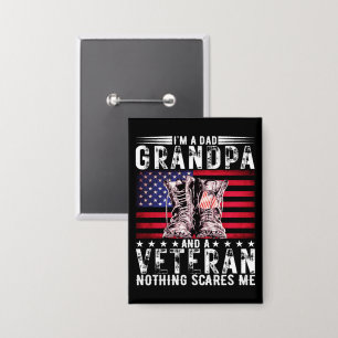 Badge Je suis un papa grand-père vétéran amusant père re
