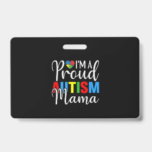 Badge Je suis une mère fière de l'autisme