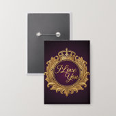 Badge Je t'aime (Recto/Verso)