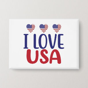 Badge Je t'aime USA