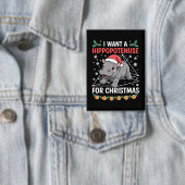 Badge Je Veux Une Hippopoténose Pour Enseignant Math De  (Insitu)