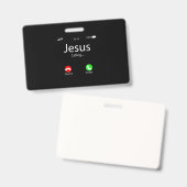 Badge Jésus Appelle Chrétien (Avant & arrière)