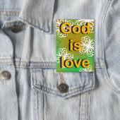 Badge Jeter Oreiller Dieu est amour (Insitu)