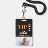 Badge Jeu de baseball VIP Personnalisé All Access Pass V (Avant avec lanière)