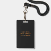 Badge Jeu de baseball VIP Personnalisé All Access Pass V (Arrière avec lanière)