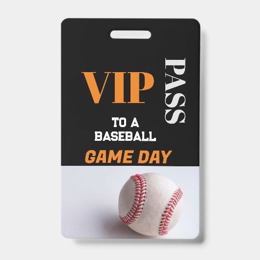 Badge Jeu de baseball VIP Personnalisé All Access Pass V (Avant)
