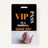 Badge Jeu de baseball VIP Personnalisé All Access Pass V (Devant)